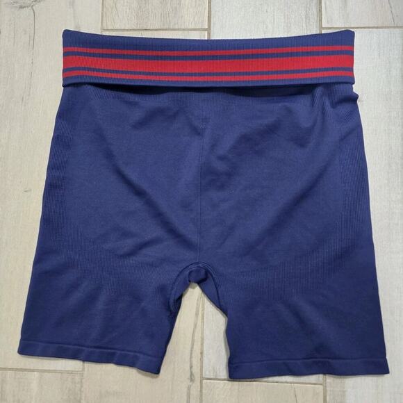 Victoria's Secret Pink Active Women's High Waist Bike Shorts Yoga Blue Size XL - Picture 5 of 10